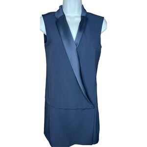 Hotel Particular Black Tuxedo Tank Dress Size Small